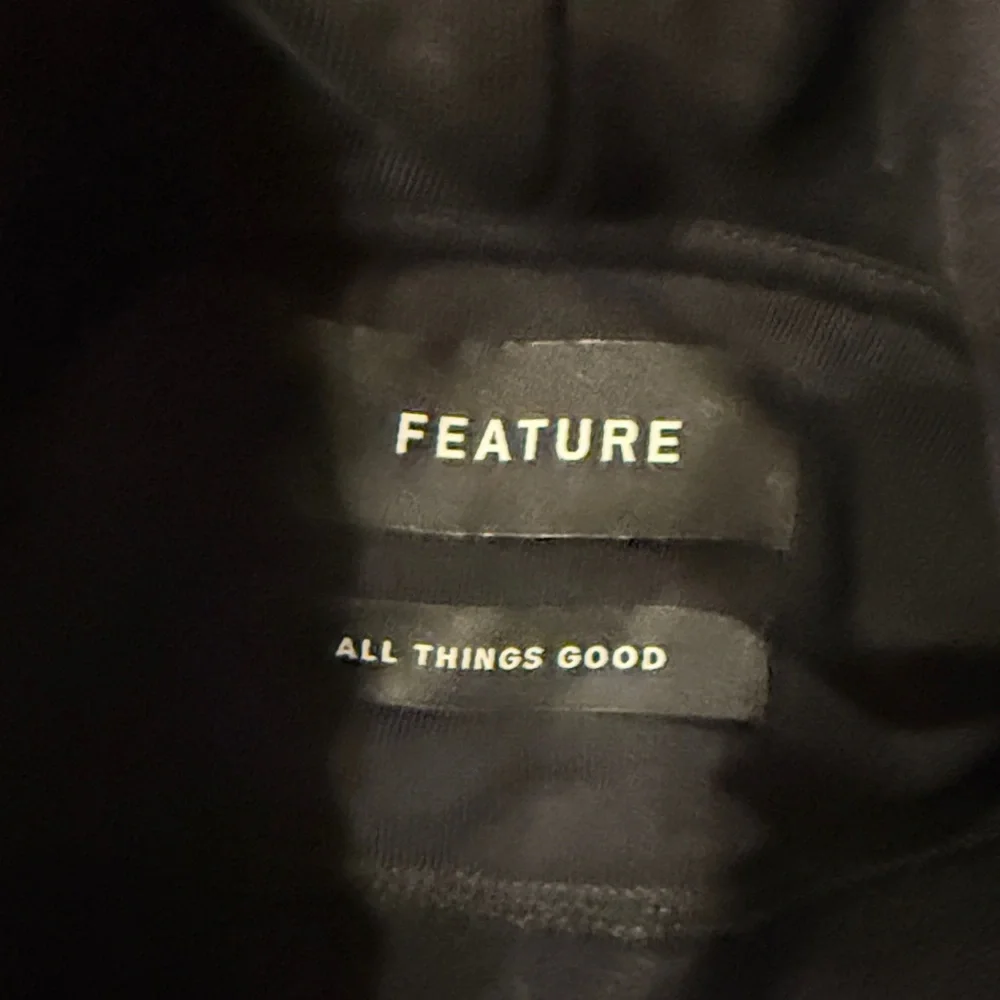 Men’s FEATURE ACADEMY HOODIE - BLACK/WHITE Size Small - Picture 4 of 4